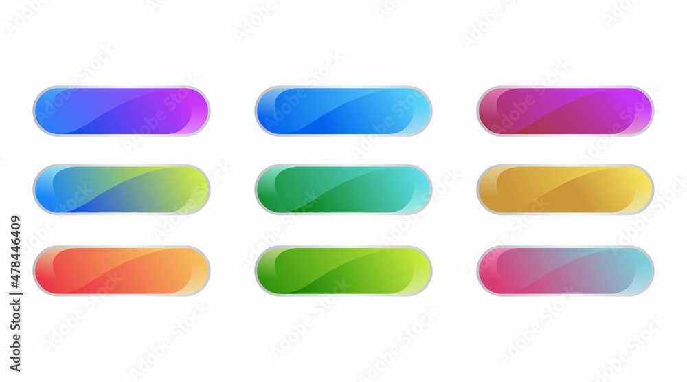 colorful gradient button design colorful gradient button design
