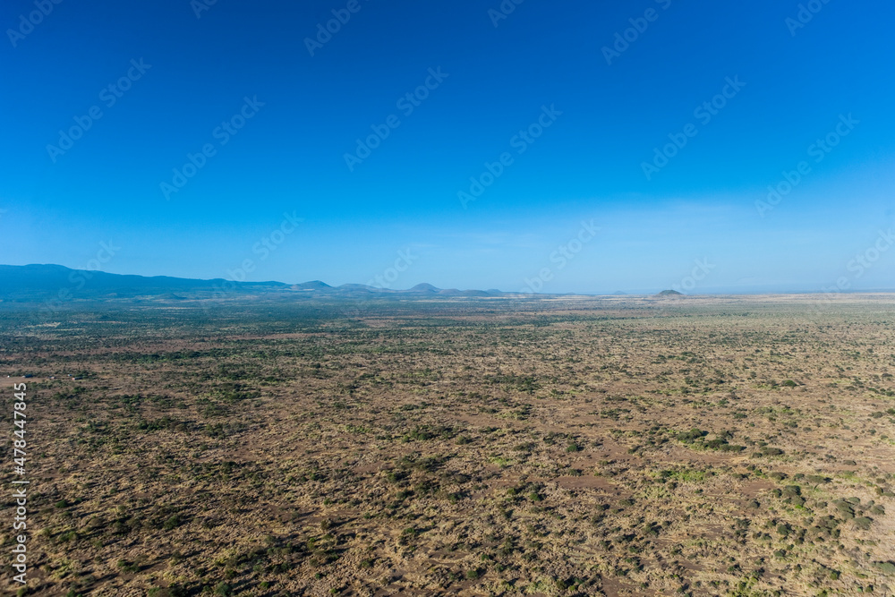 Scrubland Desert Nairobi South Towards Amboseli Park Kenya