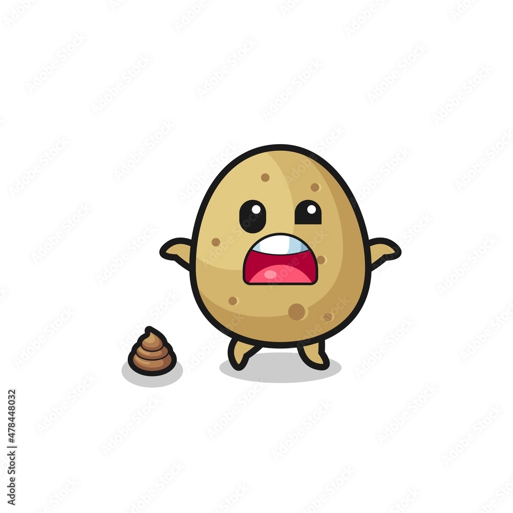 potato earth surprised to meet poop potato earth surprised to meet poop