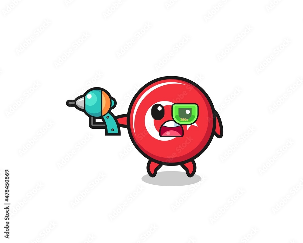 cute turkey flag holding a future gun cute turkey flag holding a future gun