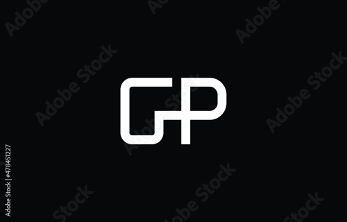 Initial based clean and minimal letter. GP logo creative and monogram icon symbol. Universal elegant luxury alphabet vector design