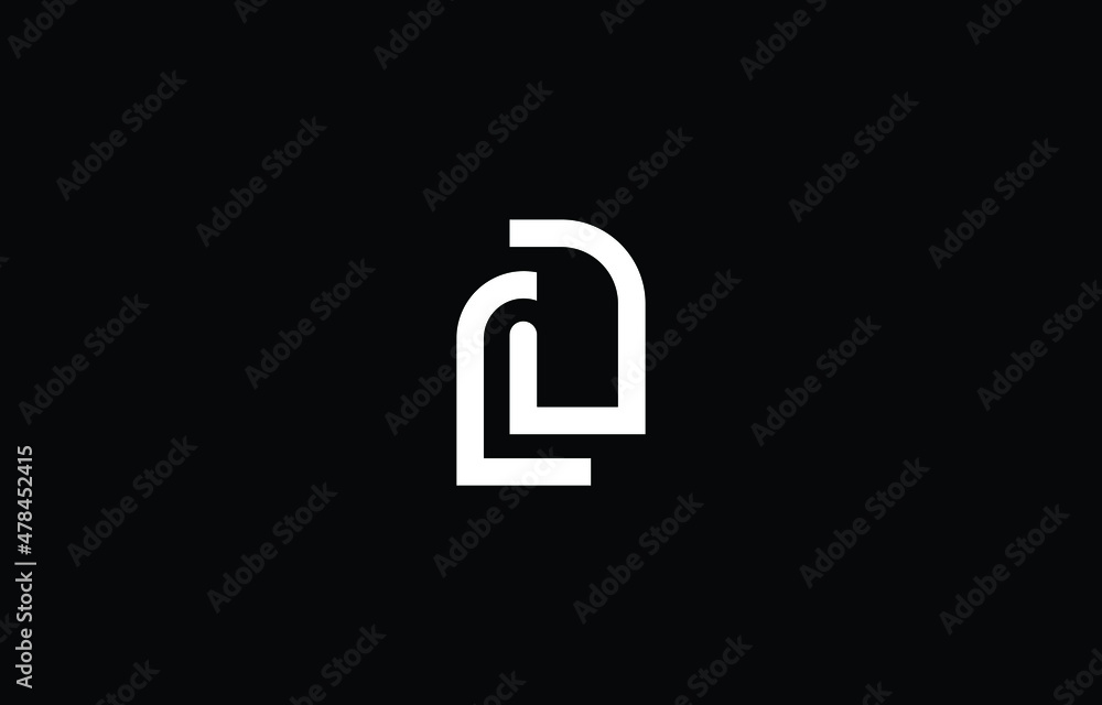 Initial based clean and minimal letter. LD logo creative and monogram icon symbol. Universal elegant luxury alphabet vector design - obrazy, fototapety, plakaty 