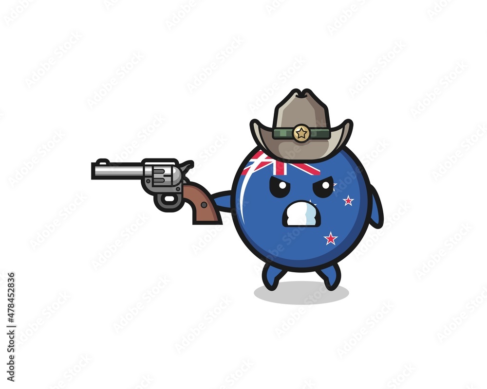 the new zealand cowboy shooting with a gun