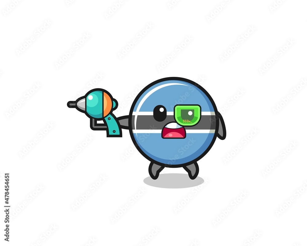 cute botswana flag holding a future gun cute botswana flag holding a future gun