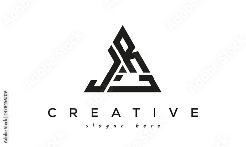 JRL creative tringle three letters logo design photo