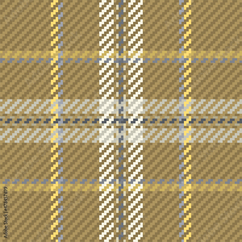 Seamless pattern of scottish tartan plaid. Repeatable background with check fabric texture. Vector backdrop striped textile print.