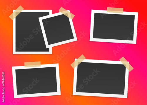 Set of photo frames