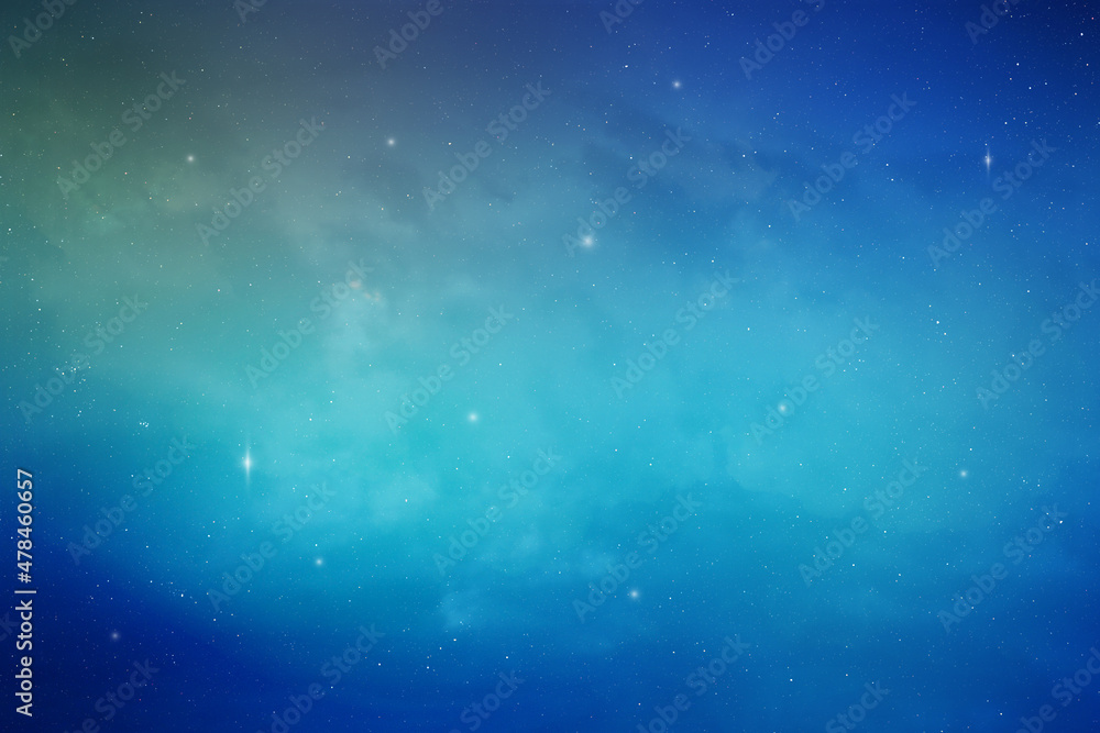 a color space blue sky and clouds