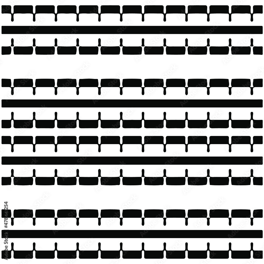 Seamless ethnic pattern color black and white.Can be used in fabric design for clothes, accessories; decorative paper, wrapping, background, wallpaper, Vector illustration. Seamless ethnic pattern color black and white.Can be used in fabric design for clothes, accessories; decorative paper, wrapping, background, wallpaper, Vector illustration.
