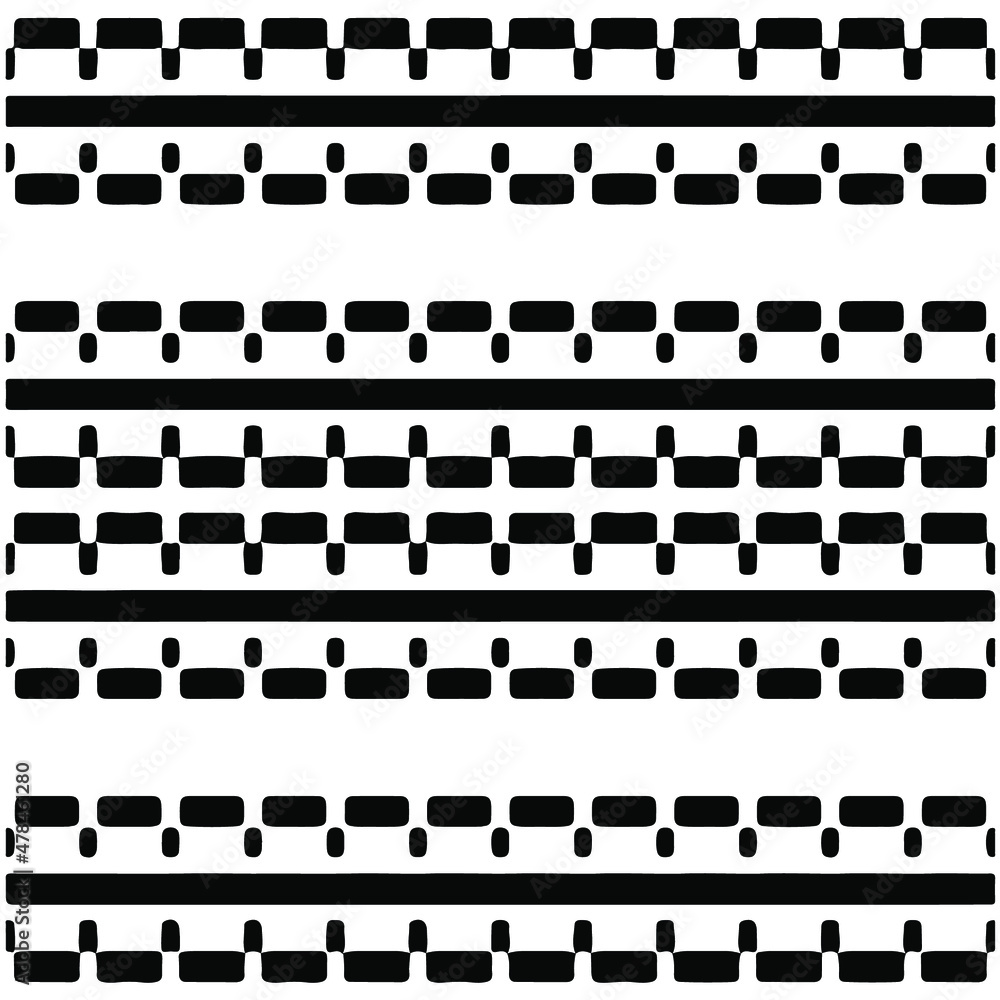 Seamless ethnic pattern color black and white.Can be used in fabric design for clothes, accessories; decorative paper, wrapping, background, wallpaper, Vector illustration. Seamless ethnic pattern color black and white.Can be used in fabric design for clothes, accessories; decorative paper, wrapping, background, wallpaper, Vector illustration.