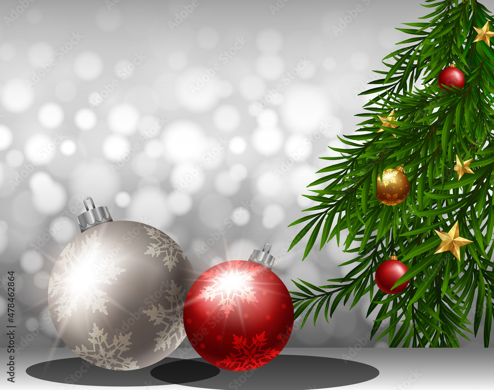 Christmas light silver bokeh background Christmas light silver bokeh background