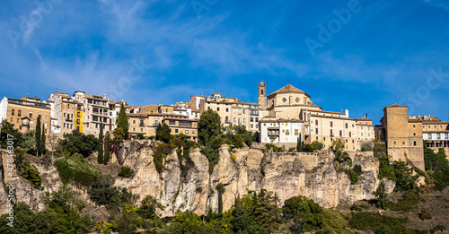 The Casas Colgadas, the Hanging Houses in the medieval town of Cuenca in Castilla La Mancha, Spain.