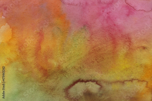 Fototapeta Naklejka Na Ścianę i Meble -  a color texture background overlay watercolor