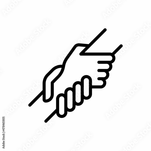 support hand icon vector