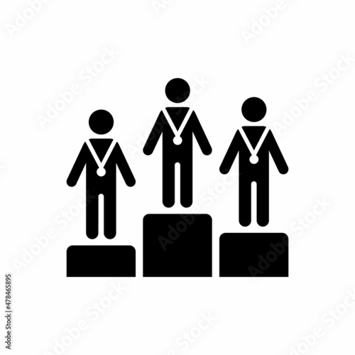 winners podium icon vector