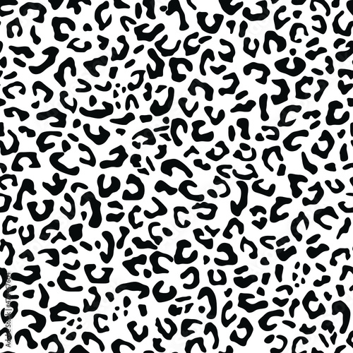 Jaguar, tiger seamless pattern on a white background. Illustration for clothes, various products.