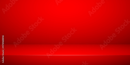 Wall blank red background illustration