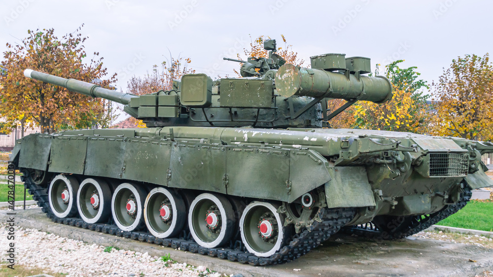 Combat vehicle, the main tank produced in the USSR. The world's first tank with dynamic protection. A tank that participated in the fighting. Combat vehicle, the main tank produced in the USSR. The world's first tank with dynamic protection. A tank that participated in the fighting.