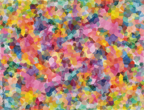 Multicolored background of rainbow spots. Vector illustration