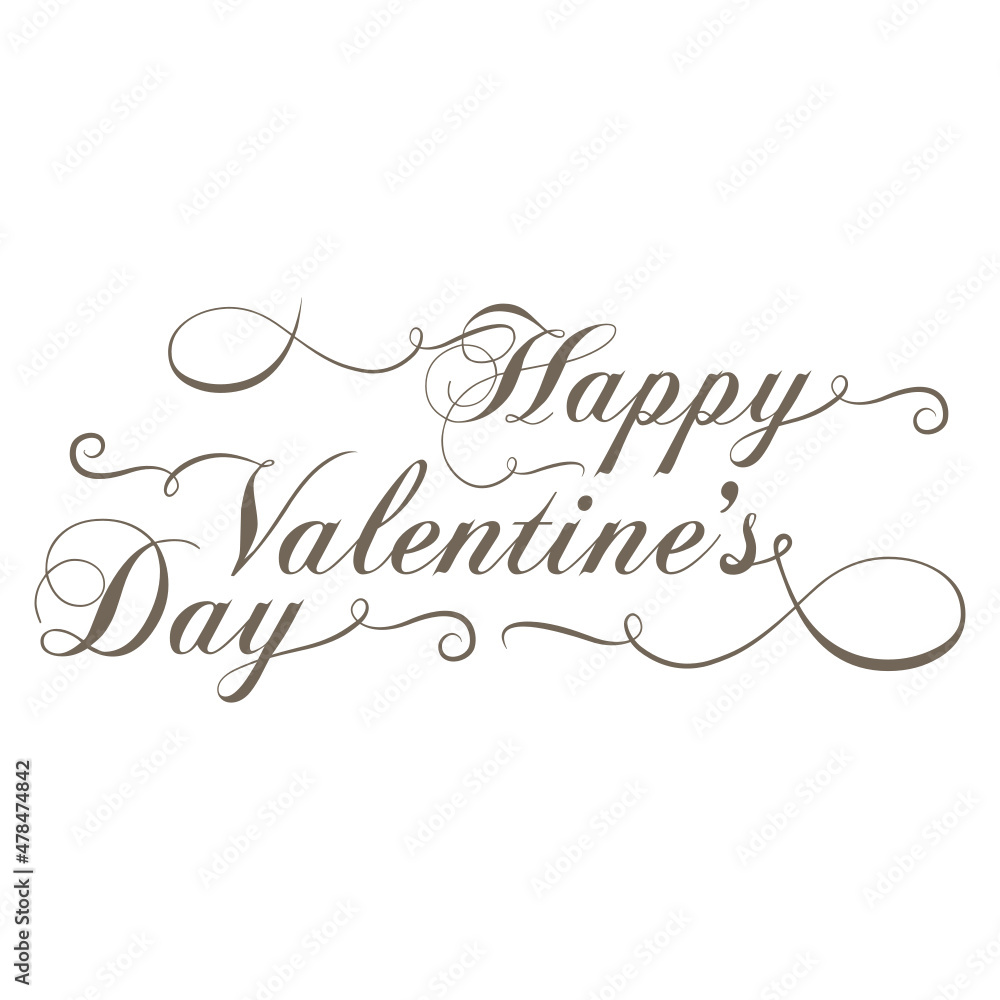 Happy Valentine's Day lettering Happy Valentine's Day lettering