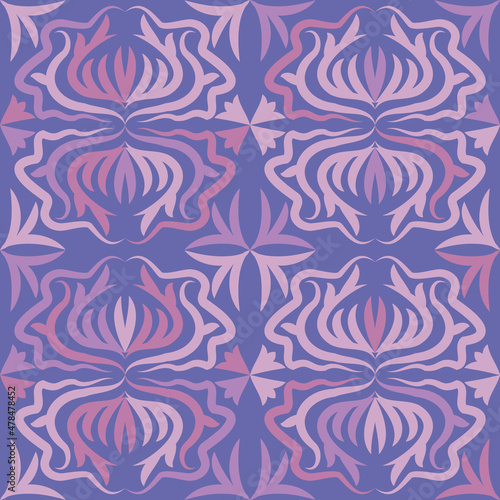 very peri ogee tiling seamless vector ornament