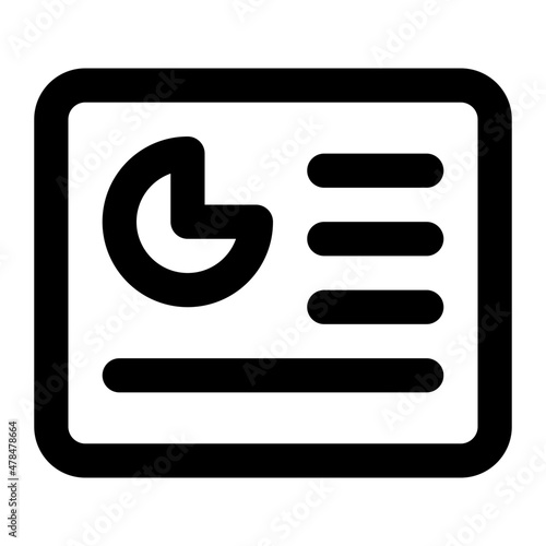 business analyst line icon