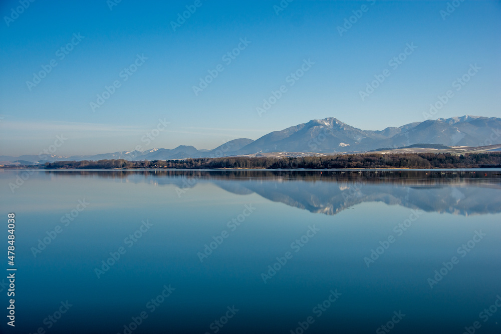 lake in the mountains, Liptovska Mara, Liptov, Low Tatras, Nizke Tatry, Slovakia, Europe