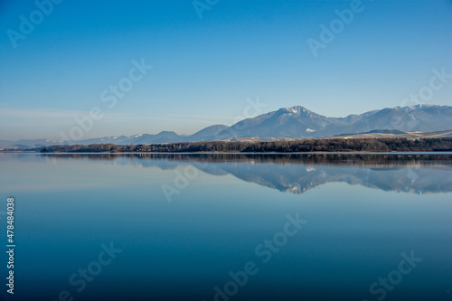 lake in the mountains, Liptovska Mara, Liptov, Low Tatras, Nizke Tatry, Slovakia, Europe