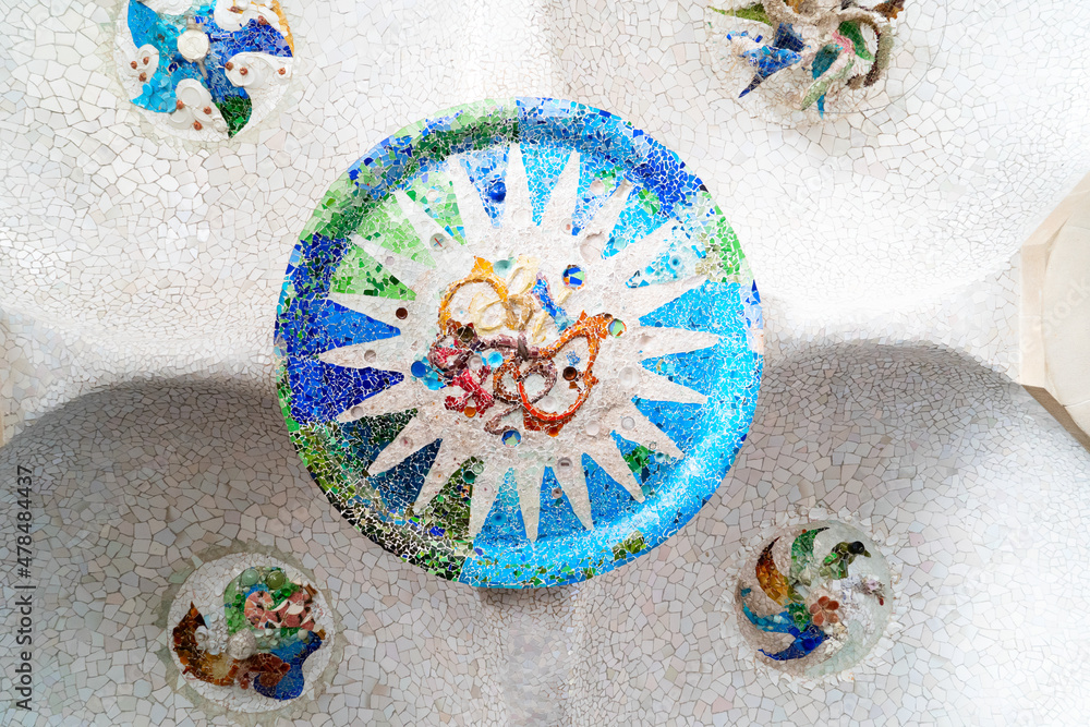Naklejka premium Park Guell, Barcelona