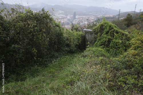 View of Bilbao from the top of the hill