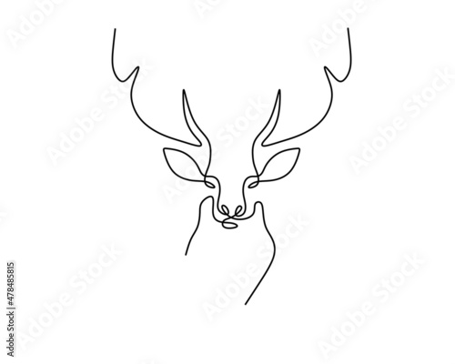 One continuous single line ...