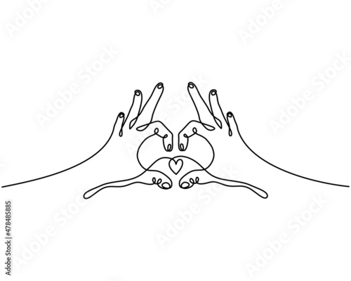 One continuous single line ...