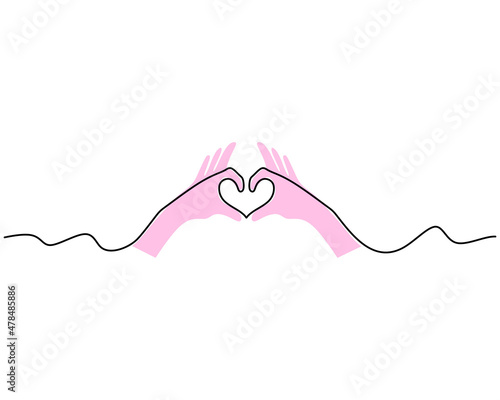 One continuous single line ...