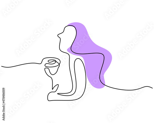 One continuous single line ...