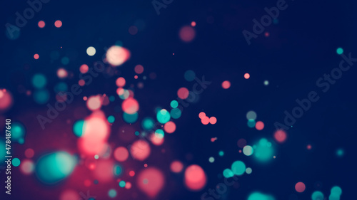 Abstract bright beautiful pink and green vintage bokeh light background for your design