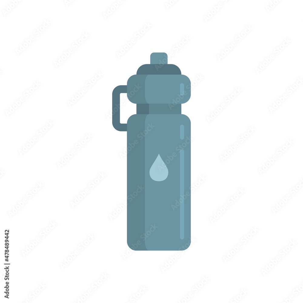Running water bottle icon flat isolated vector Running water bottle icon flat isolated vector
