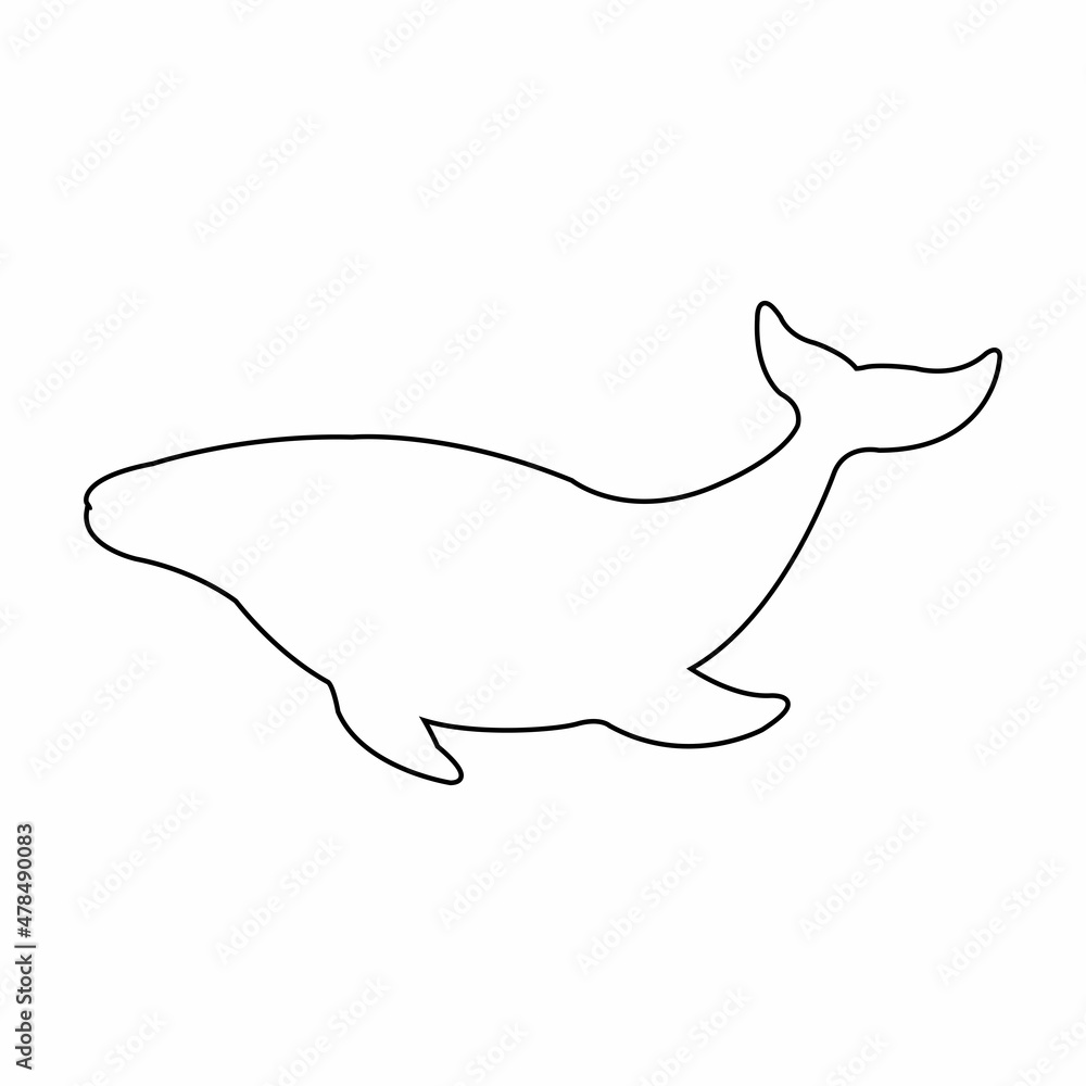 whale vector icon, whale silhouette design whale vector icon, whale silhouette design