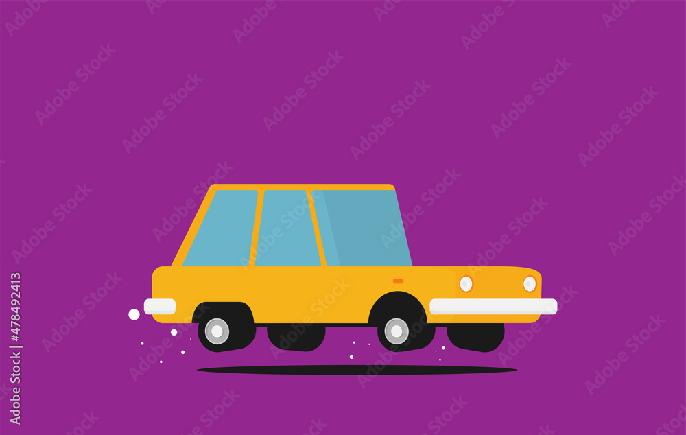 Muscle car. Flat styled vector illustration Muscle car. Flat styled vector illustration