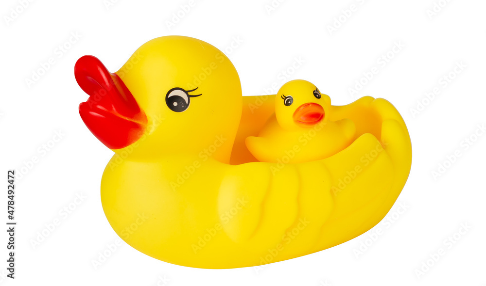 Yellow rubber duck. Isolate on a white background. Yellow rubber duck. Isolate on a white background.