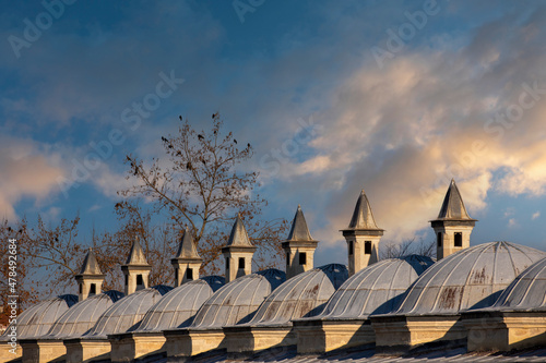 Ancient Ottoman hospital, nowadays housing Medical Museum, Edirne, II.Beyazid Mosque Edirne Turkey (2.Beyazit Mosque),  photo