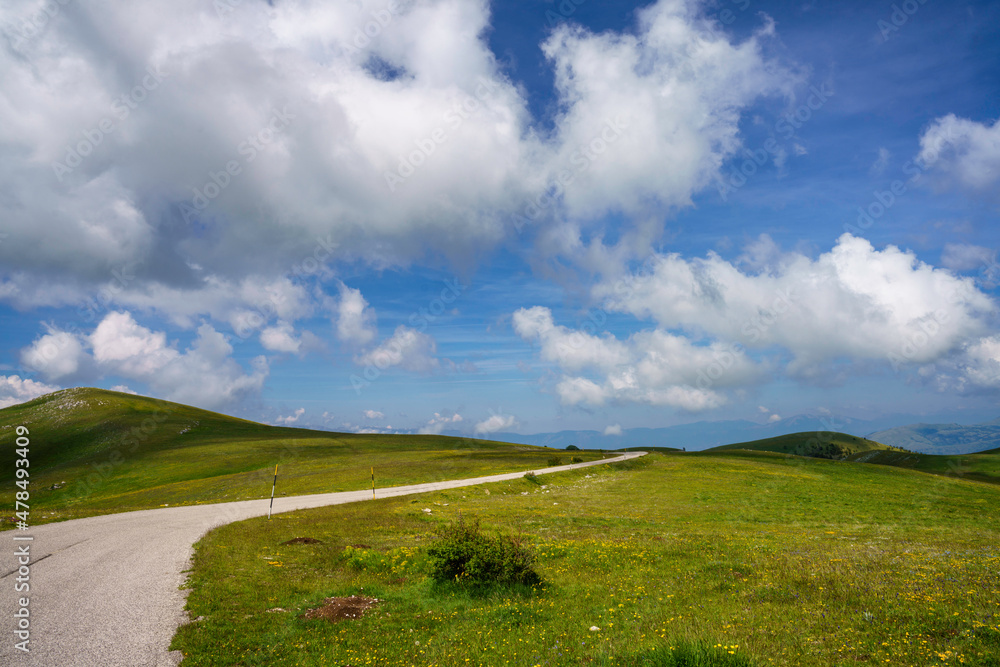 Mountain landscape at Gran Sasso Natural Park, in Abruzzo, Italy Mountain landscape at Gran Sasso Natural Park, in Abruzzo, Italy
