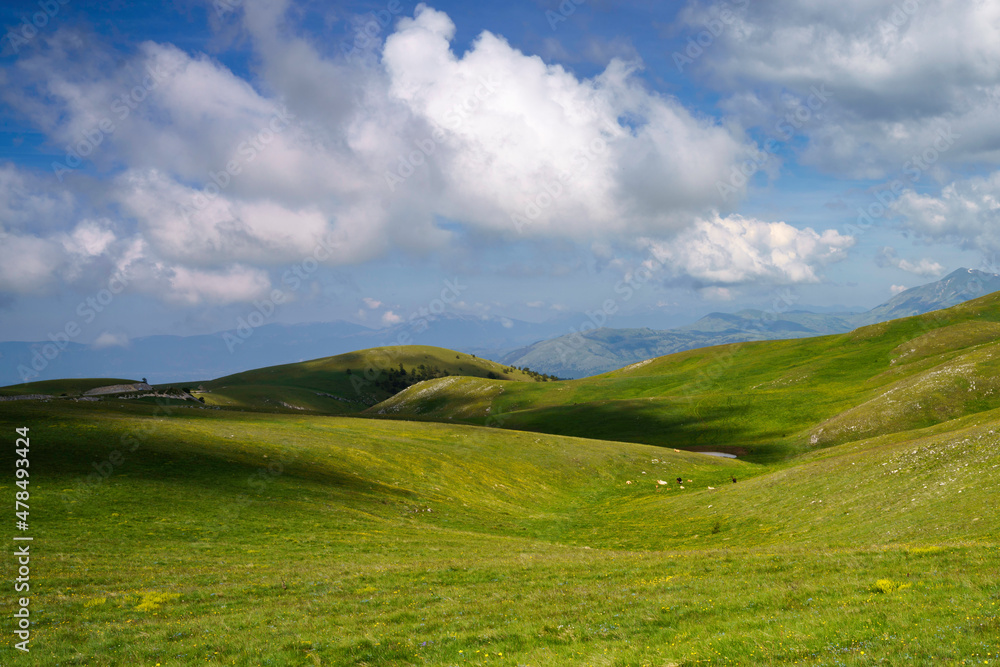 Mountain landscape at Gran Sasso Natural Park, in Abruzzo, Italy Mountain landscape at Gran Sasso Natural Park, in Abruzzo, Italy