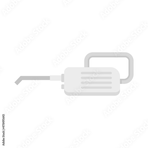 Steam cleaner appliance icon flat isolated vector