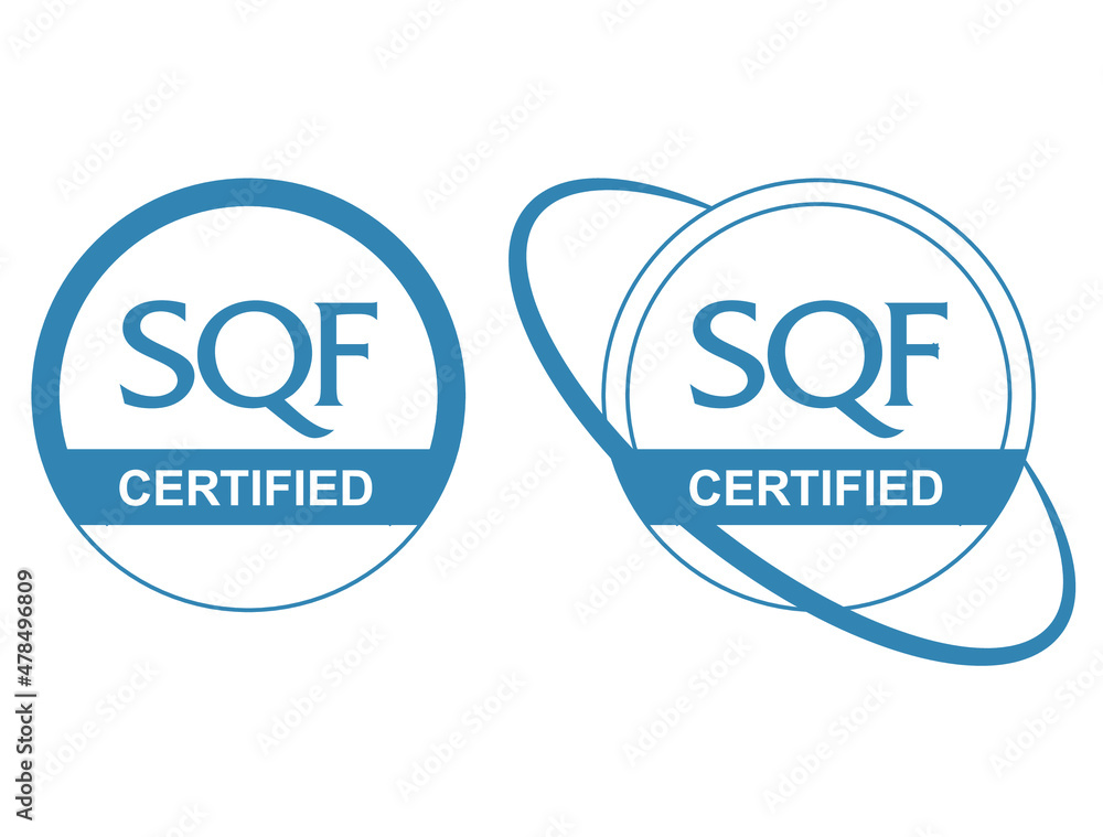 Obraz premium sqf certified icon vector illustration 