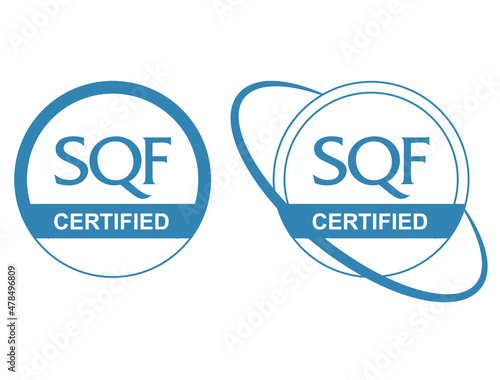 sqf certified icon vector illustration 