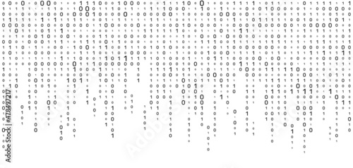 Fotografia Vector streaming binary code background
