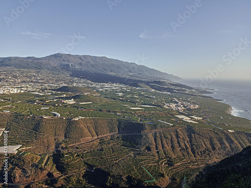 views of the lava tongue in La Palma, Volcano Cumbre Vieja 2022