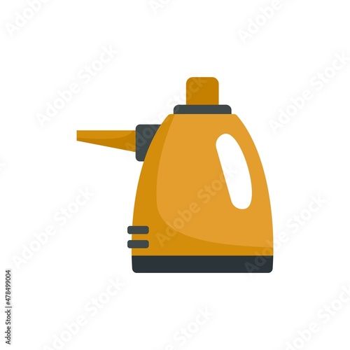 Purity steam cleaner icon flat isolated vector