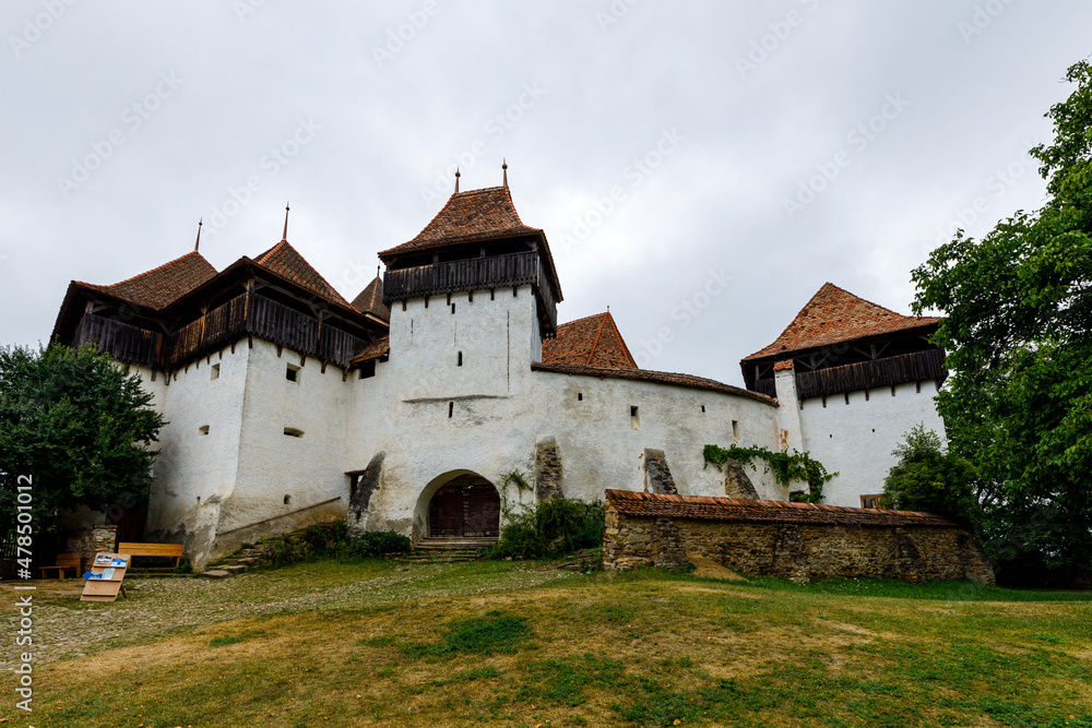The fortified church of Visrci in Romania	