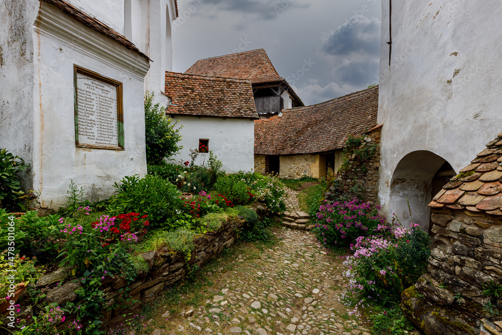 The fortified church of Visrci in Romania The fortified church of Visrci in Romania